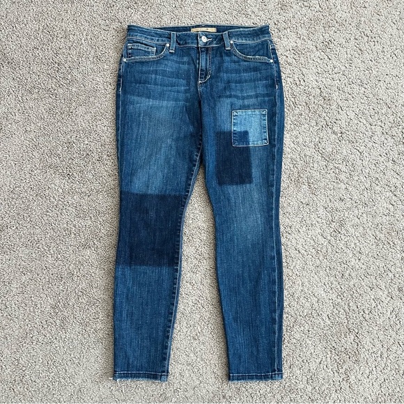 Joe's Jeans Womens Size W29 Skinny Ankle Denim Patchwork Released Hem - Picture 1 of 13